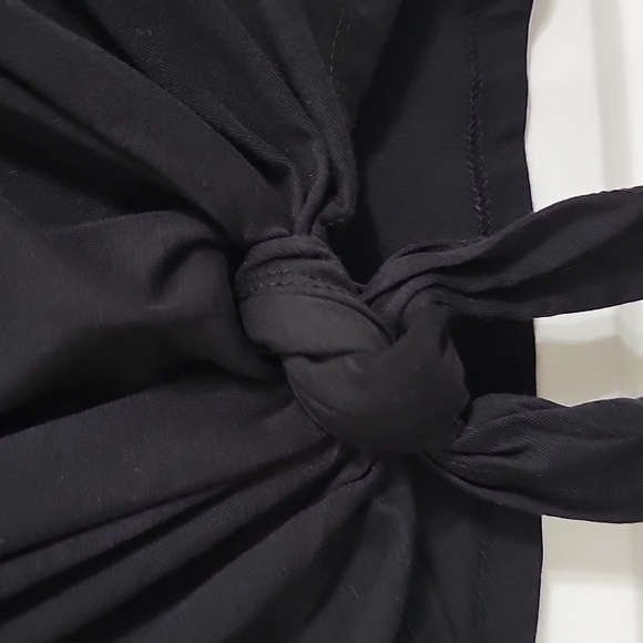 DKNY NWT GROMMET LOGO SLEEVELESS TIE-HEM TOP XS - Picture 10 of 13